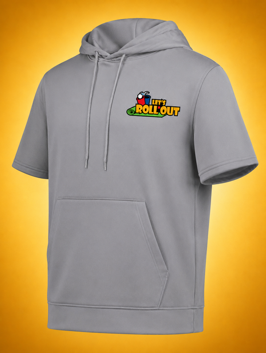 Men's Short Sleeve Gray Sweatshirt