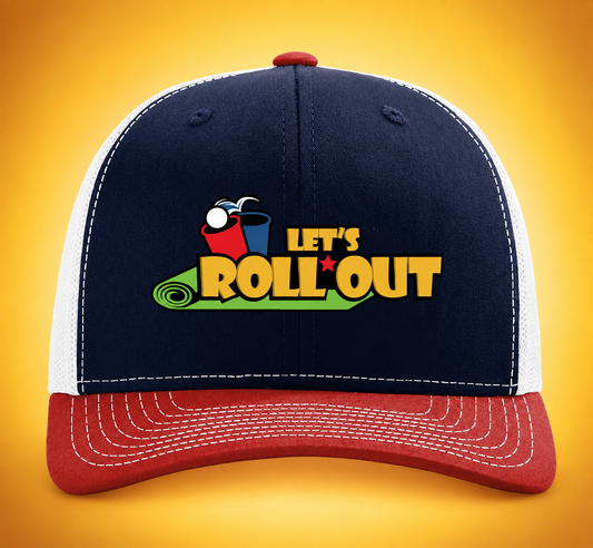 Let's Roll Out Trucker Snapback Hat
